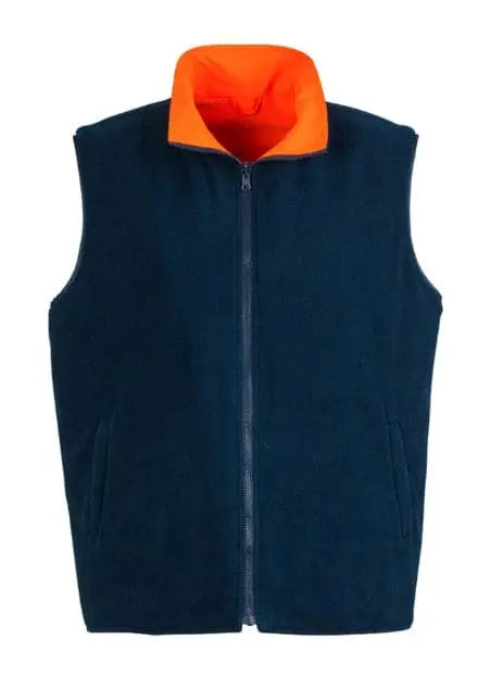 SYZMIK Men’s Hi Vis Waterproof Lightweight Reversible Vest ZV358 Syzmik