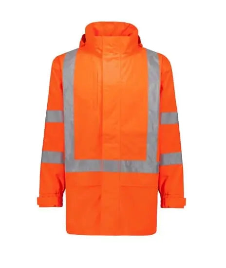 SYZMIK Men's Hi Vis X Back Ultralite Waterproof Jacket ZJ657 Syzmik