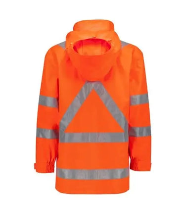 SYZMIK Men's Hi Vis X Back Ultralite Waterproof Jacket ZJ657 Syzmik