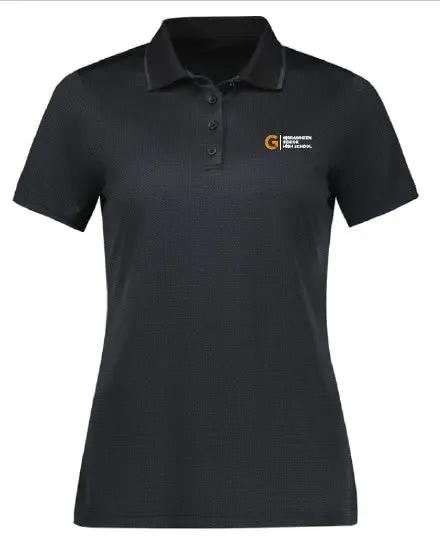 Girrawheen Senior High School Staff Women's Echo Black Polo P412LS NO BACK PRINT Flash1