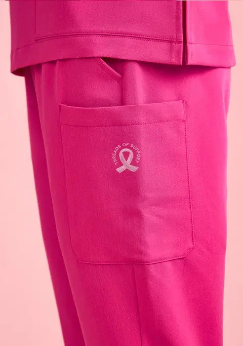 Biz Care Women's Pink Jogger Scrub Pant CSP241LL Biz Care