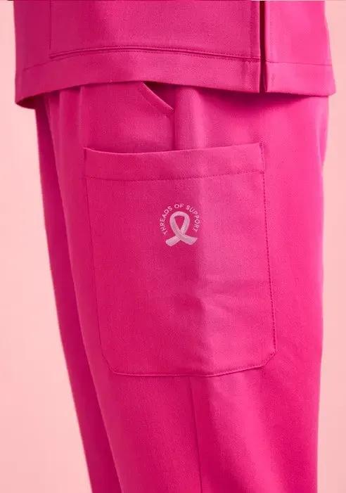 Biz Care Women's Pink Jogger Scrub Pant CSP241LL Biz Care