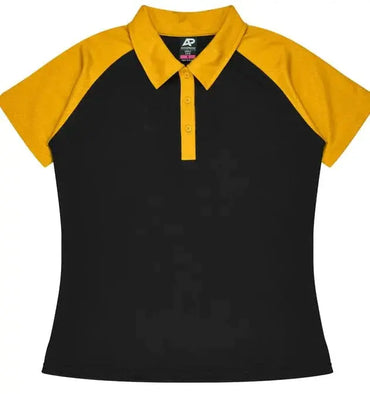 Aussie Pacific Manly Lady Polos 2318 Aussie Pacific BLACK/GOLD 6