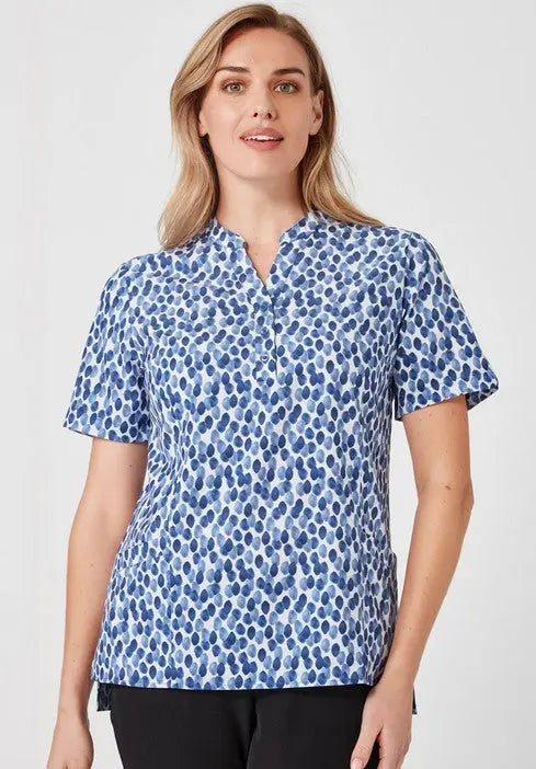 Biz Care Women's Florence Stardust Print Tunic CS450LS Biz Care