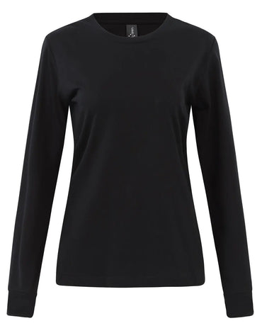 Women's Long Sleeve Premium Cotton Face Tee TS48