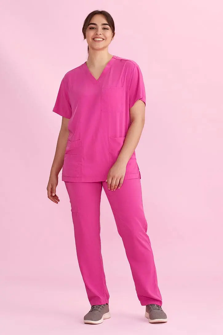 Biz Care Unisex Pink Scrub Pants CSP102UL Biz Care
