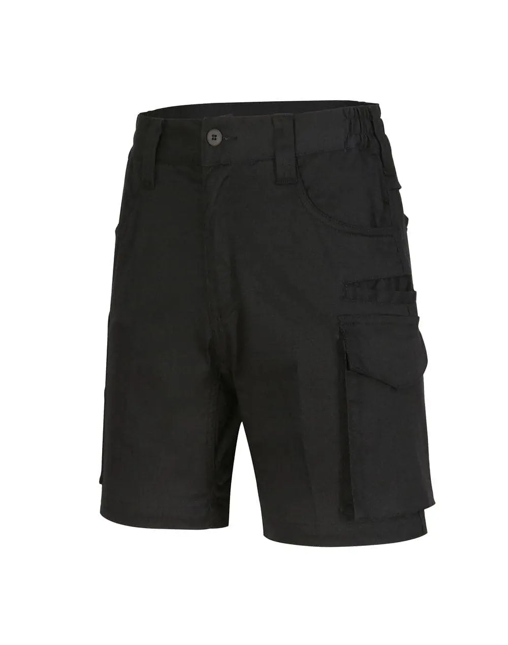 Unisex Cotton Stretch Rip Stop Work Shorts WP27 Work Wear Australian Industrial Wear 72R Black