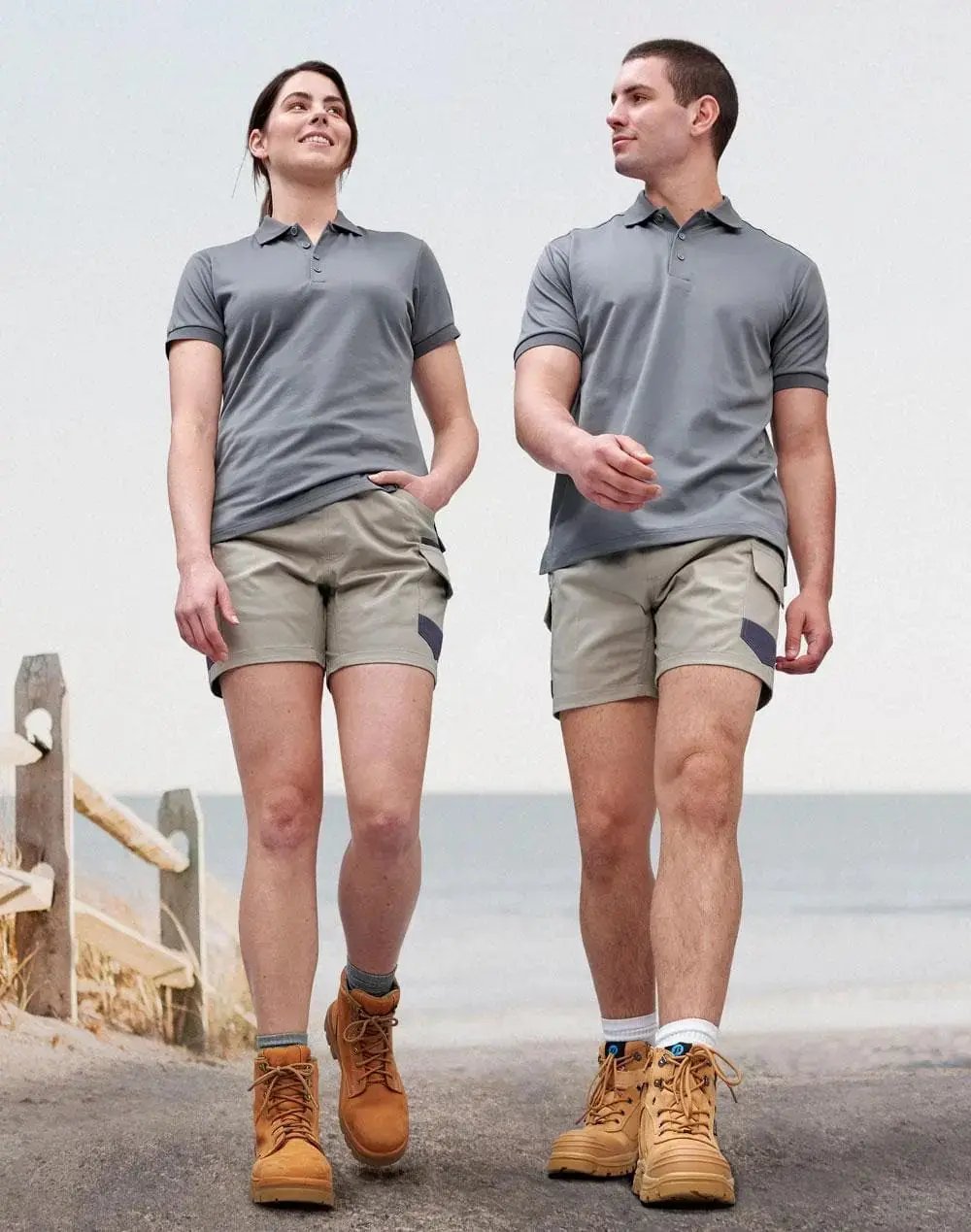 Unisex Cotton Stretch Drill Cuffed Work Shorts WP29 Metro Workwear.