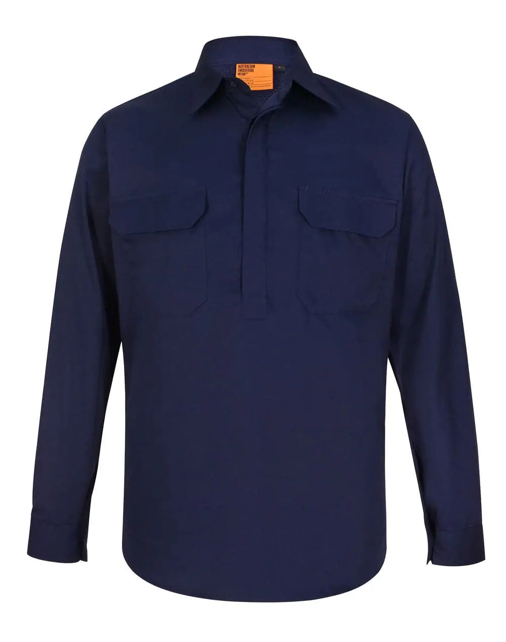 Unisex Cool Breeze Closed Front Work Shirt WT12 Work Wear Winning Spirit Navy S