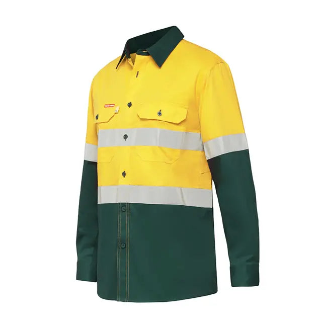 Hard Yakka Koolgear Ventilated Taped Hi Vis Shirt Y07740 Hard Yakka