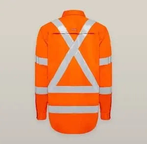 Hard Yakka Women's Taped Hi Vis Core X Back Shirt Y08420 Hard Yakka