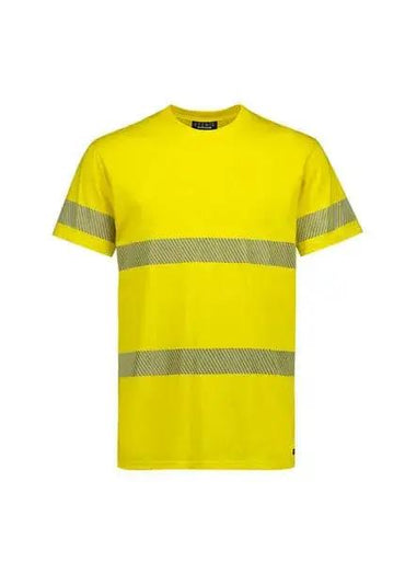 SYZMIK Men's Hi Vis Segmented Tape Cotton Tee Shirt ZH510 Metro Workwear.