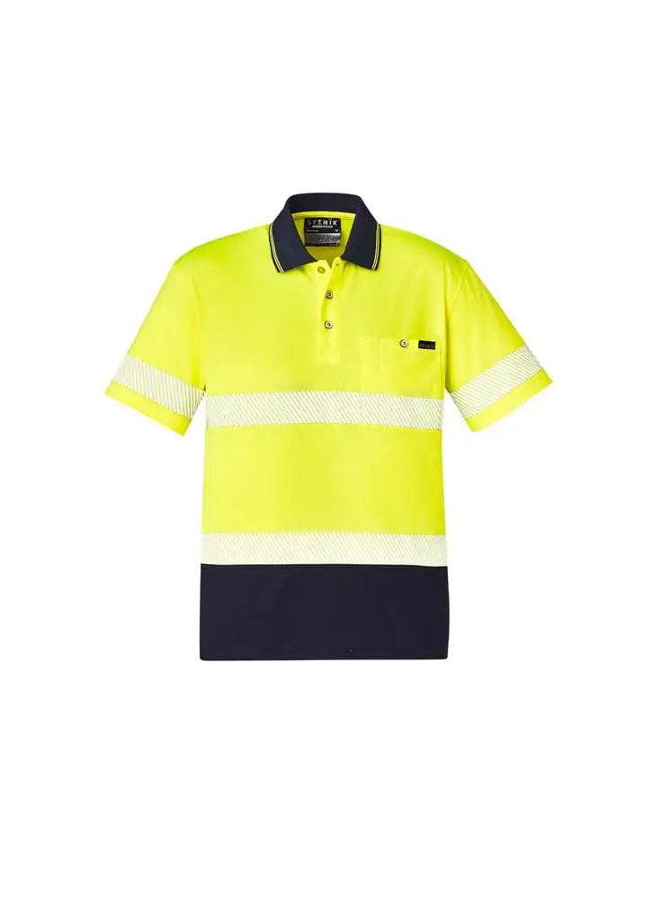 SYZMIK Unisex Hi Vis Segmented Tape Short Sleeve Polo ZH535 Syzmik