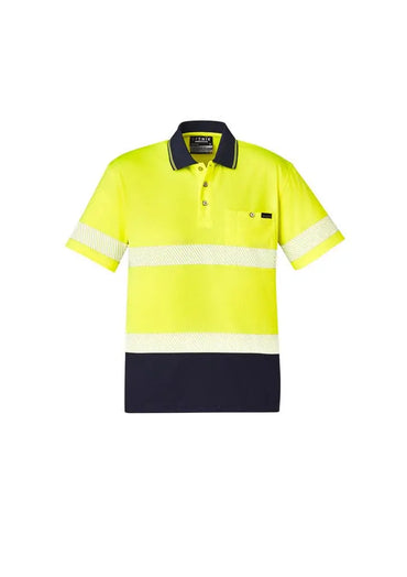 SYZMIK Unisex Hi Vis Segmented Tape Short Sleeve Polo ZH535 Syzmik