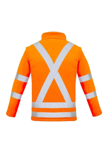 Syzmik Workwear Women's Hi Vis Rail X Back Softshell Jacket ZJ770