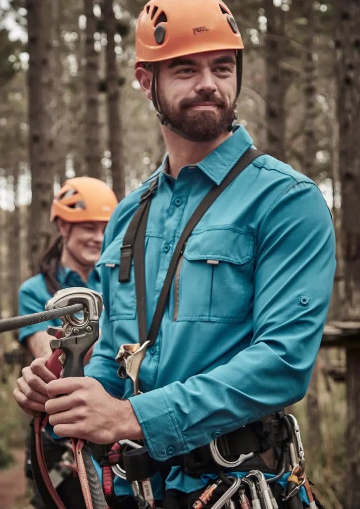 SYZMIK Men's Outdoor Long Sleeve Shirt ZW460 Metro Workwear