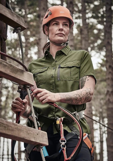 Syzmik Workwear Outdoor Women's Short Sleeve Shirt ZW765 Metro Workwear