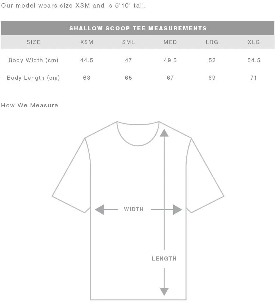 As Colour Women's shallow scoop tee 4011 Casual Wear As Colour