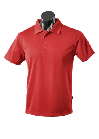 Aussie Pacific Kids Botany Polo Shirt 3307 Casual Wear Aussie Pacific Red 6