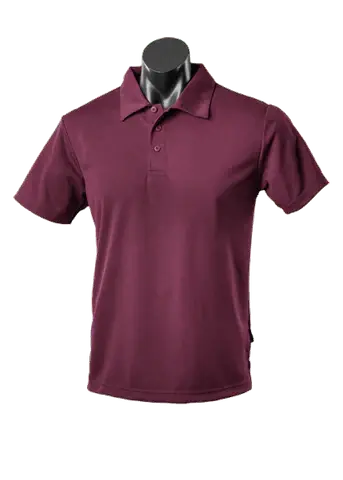 Aussie Pacific Kids Botany Polo Shirt 3307 Casual Wear Aussie Pacific Maroon 6