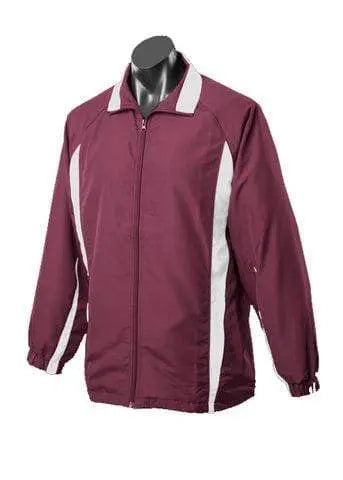 Aussie Pacific Eureka Kids Track Top 3604 Casual Wear Aussie Pacific Maroon/White 6