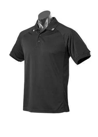 Aussie Pacific Flinders Men's Polo Shirt 1308 Casual Wear Aussie Pacific Black/White S
