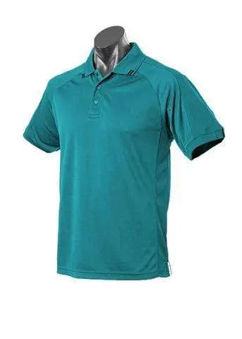 Aussie Pacific Flinders Men's Polo Shirt 1308 Casual Wear Aussie Pacific Teal/Black S