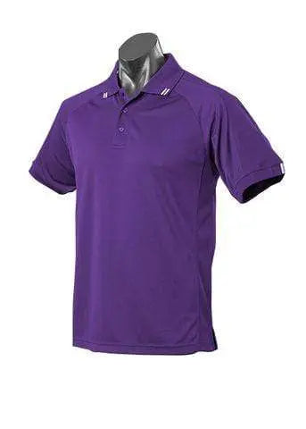 Aussie Pacific Flinders Men's Polo Shirt 1308 Casual Wear Aussie Pacific Purple/White S