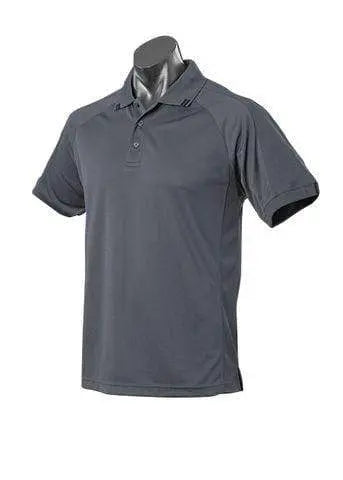 Aussie Pacific Flinders Men's Polo Shirt 1308 Casual Wear Aussie Pacific Slate/Black S