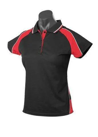 Aussie Pacific Ladie's Panorama Polo Shirt 2309 Casual Wear Aussie Pacific Black/Red/White 6