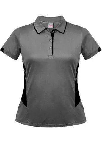 Aussie Pacific Ladies Tasman Polo Shirt 2311 Casual Wear Aussie Pacific Ashe/Black 6