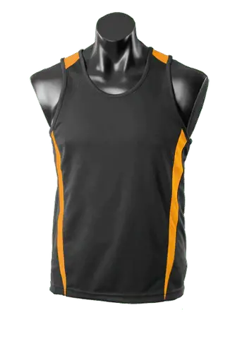 Aussie Pacific Men's Eureka Singlet 1104 Casual Wear Aussie Pacific Black/Gold S