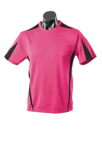 Aussie Pacific Men's Eureka Tees 1204 Casual Wear Aussie Pacific Hot Pink/Black S