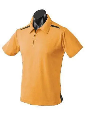 Aussie Pacific Paterson Kids Polo Shirt 3305 Casual Wear Aussie Pacific Gold/Black 6