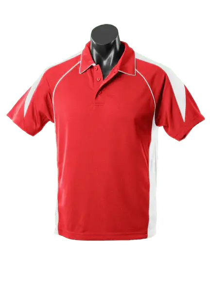 Aussie Pacific Premier Kids Polo Shirt 3301 Casual Wear Aussie Pacific Red/White 6