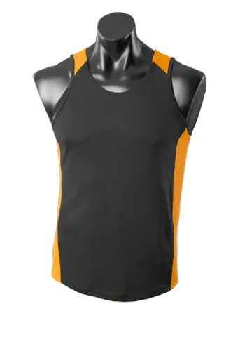 Aussie Pacific Premier Singlet 1101 Casual Wear Aussie Pacific Black/Gold S