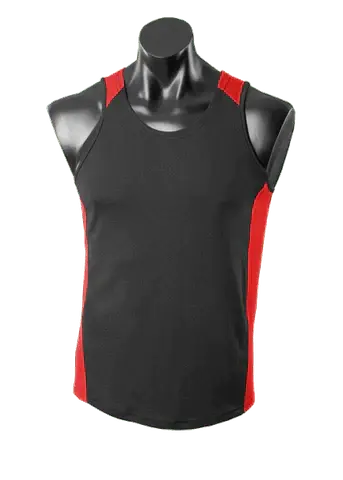 Aussie Pacific Premier Singlet 1101 Casual Wear Aussie Pacific Black/Red S