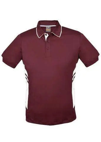 Aussie Pacific Tasman Kids Polo Shirt 3311 Casual Wear Aussie Pacific Maroon/White 6