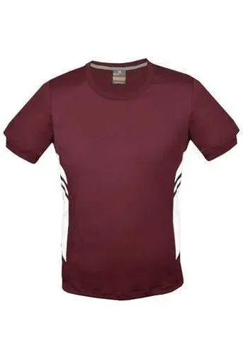 Aussie Pacific Tasman Kids Tees 3211 Casual Wear Aussie Pacific Maroon/White 6