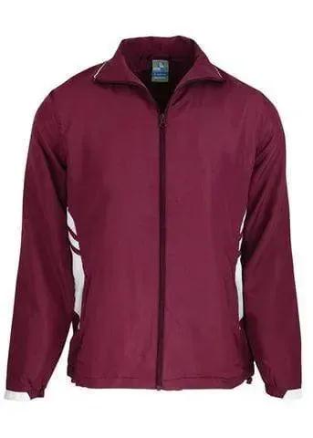 Aussie Pacific Tasman Track Jacket 1611 Casual Wear Aussie Pacific Maroon/White S