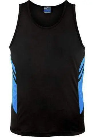 Aussie Pacific Men's Tasman Singlet 1111 Casual Wear Aussie Pacific Black/Cyan S