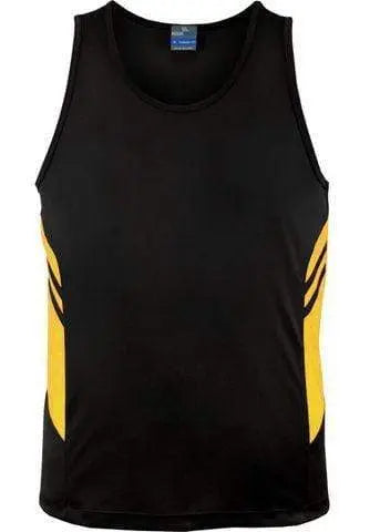 Aussie Pacific Men's Tasman Singlet 1111 Casual Wear Aussie Pacific Black/Gold S