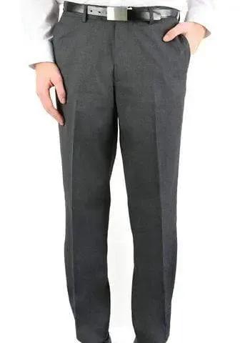 Aussie Pacific Flat Front Men's Trousers 1800 Corporate Wear Aussie Pacific Charcoal 72R