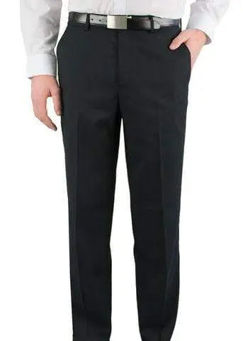 Aussie Pacific Flat Front Men's Trousers 1800 Corporate Wear Aussie Pacific Black 72R