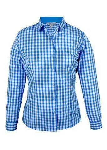 Aussie Pacific Ladies Davenport Long Sleeve Shirt 2908L Corporate Wear Aussie Pacific Mid Blue 4