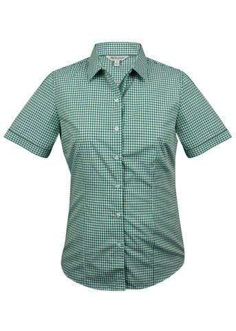 Aussie Pacific Ladies Epsom Short Sleeve Shirt 2907S Corporate Wear Aussie Pacific Emerald 4