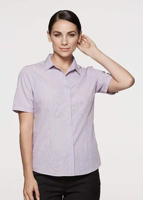 Aussie Pacific Ladies Short Sleeve Shirt 2902S Corporate Wear Aussie Pacific