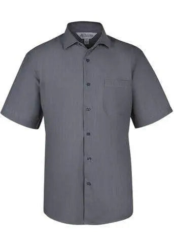 Aussie Pacific Men's Belair Short Sleeve Shirt 1905S Corporate Wear Aussie Pacific Ash XXS