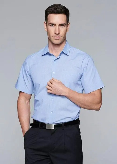 Aussie Pacific Grange Men's Short Sleeve Shirt 1902s Corporate Wear Aussie Pacific