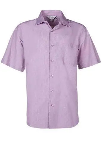 Aussie Pacific Grange Men's Short Sleeve Shirt 1902s Corporate Wear Aussie Pacific Mauve XXS